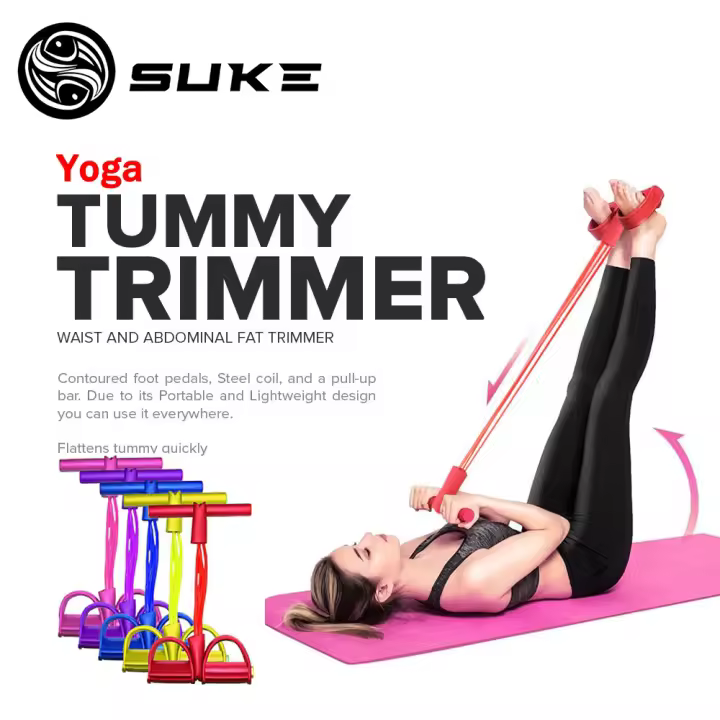 Entrenamiento de Yoga, recortador de barriga, cuerda de tensión, entrenamiento de cintura, equipo de Fitness - 1