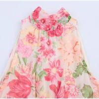 Vestido Corto de Verano con Halter Elegante Mii Chiffo con Estampa Floral para Mujeres - details 10