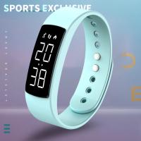 Pulsera inteligente LED Digital resistente al agua, reloj inteligente con Monitor de podómetro para correr, recordatorio de alarma de vibración - details 0