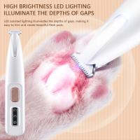 Portable Dog Paw Trimmer with Led Light Rechargeable Cordless Nail Grinder Shaver for Cats And Other Pets Nail Grooming Tools - details 5