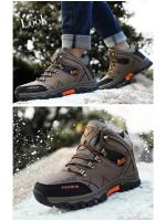 Zapatillas de Senderismo Invierno para Hombres Montaña Exterior Botas de Nieve a Prueba de Choques Deporte Casual Cálido Impermeable Marca RUNSUN DAILY - details 12