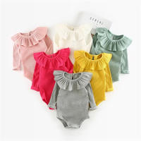 Body de manga larga de algodón para niña recién nacida, monos para bebé, ropa para bebé, Primavera - details 0