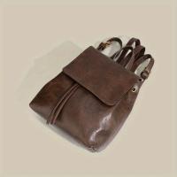 Mochila Mini con Hebilla y Cordón Bolso Escolar de Cuero PU para Mujer - details 7