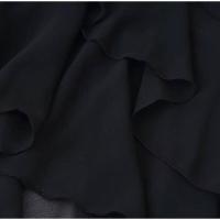 OUWU- Vestido halter con volantes en capas negras para mujer, elegante vestido largo sin mangas Y2K sin espalda, batas de fiesta de noche para vacaciones de verano - details 6