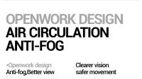 Kapvoe, gafas de baloncesto para hombre, gafas de fútbol a prueba de viento, gafas para deportes al aire libre, gafas de ciclismo resistentes a impactos de fútbol - details 7