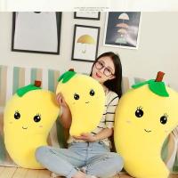 Almohada de Mango bonita amarilla de 30cm, Software elástico de expresión de dibujos animados súper suave, muñeca de fruta creativa para regalo de Navidad - details 6