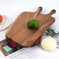 Tablas de cortar de madera gruesas, herramientas de cocina antimoho, tabla de charcutería con mango, tabla de queso de madera para platos de pan y fruta - details 4