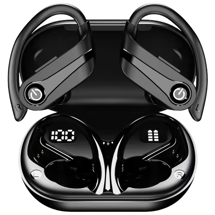2024 SANLEPUS 5.3 ENC Reducción de ruido, Graves 48H, Auriculares inalámbricos Bluetooth impermeables IP7, Carga rápida USB-C, - 1
