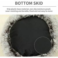 Cama redonda de felpa suave para gato, nido semicerrado redondo, cómodo y cálido, bolsa de dormir para perros pequeños, Invierno - details 9