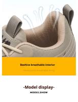 Zapatos de Seguridad Inflexibles Punta de Acero, Botas de Trabajo Anti-Golpes y Anti-Pinchazos, Zapatos Protectores Bajos con Aislamiento para Soldador de 6KV Zapatillas de Moda para Hombres - details 12