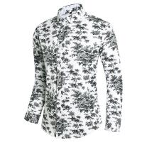 Camisa de negocios con imprimación numérica para hombres, camisas para manches longues, camisas para fumar, décontracté, fête, boîte de nuit, plage, printemps, mode automne - details 25