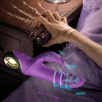 Vibrador de empuje de conejo para mujeres y adultos, estimulador de clítoris telescópico automático, masturbación femenina, Juguetes sexuales, 2022 - details 0