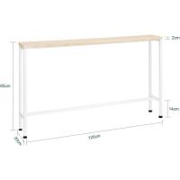 Mesa de Entrada Recibidor Mesa de Consola MDF y Hierro 120 x 80 x 20 cm FSB19-XL-N ES - details 11