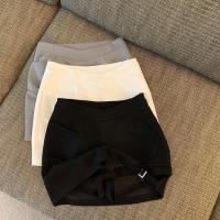 Falda corta de verano para mujer estilo irregular con lazo pantalones de mezclilla de moda - details 30