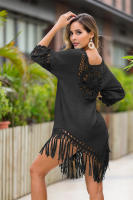 Vestido ligero de playa para mujer, traje de baño de ganchillo, túnica envolvente para trajes de baño, fiestas en la piscina de verano y ropa de resort, cubierta de natación de secado rápido - details 3