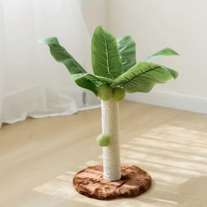 Poste rascador Vertical para gatos, cuerda de Sisal, molinillo de pilar para rascar gatos, árbol trepador duradero, suministros - 1