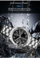 Reloj de Cuarzo Automático de Lujo Premium 2024 Correa de Acero Inoxidable Estilo Deportivo y de Negocios a Prueba de Agua Hannah Martin Movimiento Japonés Para Hombres - details 5