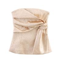-Conjunto de pantalones de cintura alta con estilo corsé con textura de efecto plisado, novedad de verano, ropa de mujer - details 1