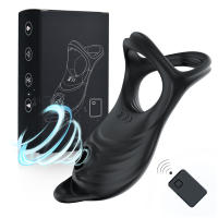 Anillo vibrador para pene para hombre, estimulador de clítoris, masaje del punto G, juguete sexual con Control remoto, 5 modos - details 9