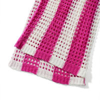 Conjunto de verano para mujer, camisa a rayas con cuello en V y pantalones anchos de punto holgado - details 19