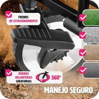 Carrito de Jardín Plegable de Acero Transporte de 80kg Carrito de Playa con Asa Telescópica - details 12
