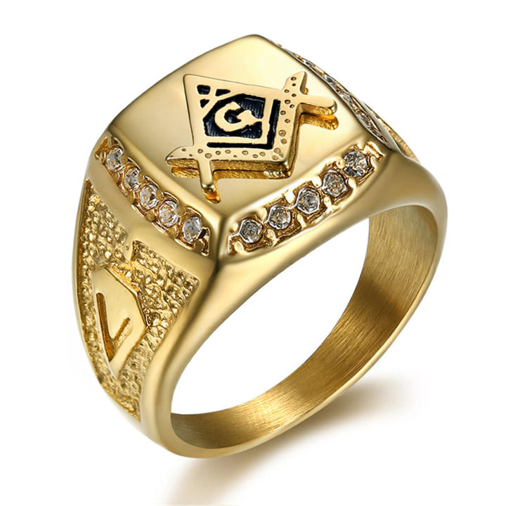 Anillo De Acero Para Hombre Con Sello De San Miguel – Estilo Biker, Amuleto Protector – Regalo Masculino En Oro O Plata