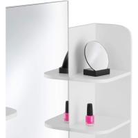 tocador de Maquillaje, Estilo Vintage, Espejo Giratorio, Taburete Acolchado, 4 cajones, Elegante, Muebles Dormitorio, tocador con Espejo, Espejo Maquillaje, tocadores de Maquillaje - details 23