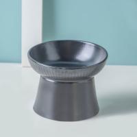 Cuenco de cerámica para gatos, cuenco creativo inclinado/boca plana para mascotas, base alta, gran capacidad, multiusos, cuenco de alimentación para comida de perro, protección del cuello - details 17