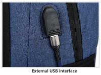 Mochila Impermeable Para Hombres Ultra Ligera Con Capacidad Para Portátil De 15.6 Pulgadas Estilo Clásico Bolsa De Espalda Para Libros Y Uso Diario - details 38