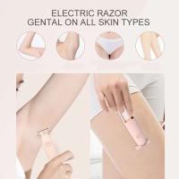 Afeitadora eléctrica portátil para mujer, recargable por USB, indolora, para piernas y axilas, afeitadora eléctrica para mujer. - details 27