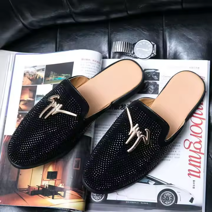 2020 Driver Casual Loafer Zapatos individuales Lino Encaje Casual + Zapatos para hombre - 1
