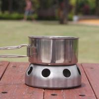 Mini estufa portátil de alcohol para acampar, mochilero, picnic, barbacoa - details 13