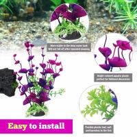 Hierba Artificial de plástico para acuario, decoración de gran criatura, adorno de flores, accesorios acuáticos - details 10