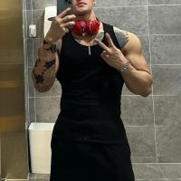 Chaleco para hombre de tela acanalada con cuello redondo, camisetas sin mangas ajustadas de color sólido, chaleco transpirable, ropa deportiva de calle para Fitness - details 1