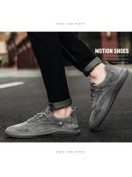 Zapatillas de deporte de cuero para hombre, zapatos informales para caminar al aire libre, fondo suave para las cuatro estaciones - details 16