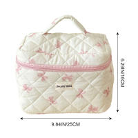 Bolsa de cosméticos de maquillaje portátil, bolsa de transporte ligera con cremallera, regalo perfecto para madre y novia - details 2