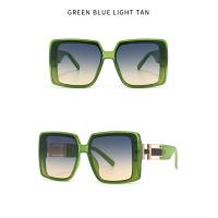 Toyear-gafas de sol cuadradas de diseñador de marca de lujo para mujer y hombre, gafas de sol Vintage con montura grande, gafas de viaje para conducir, tonos ins, UV400 - details 17
