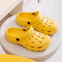 Bebealy, nuevas sandalias deslizantes para mujer, sandalias de playa transpirables para exteriores, Sandalias planas de EVA para mujer, zapatillas informales antideslizantes con agujeros suaves - details 5