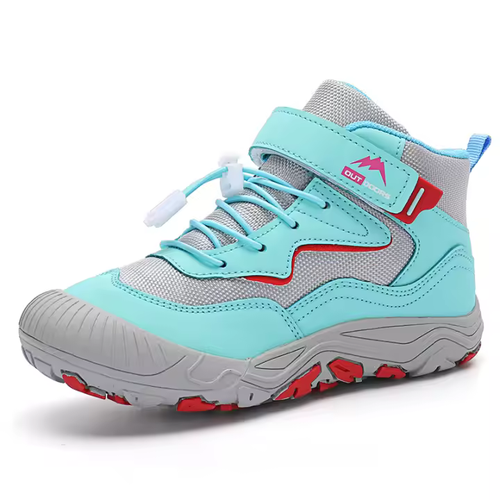 Botas de senderismo tobilleras de marca para niños, zapatillas de senderismo antideslizantes, calzado de escalada de montaña al aire libre, calzado deportivo Unisex para niños - 1