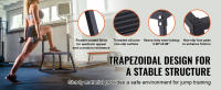 SucceBuy Caja de salto pliométrica, plataforma de acero para gimnasio en casa, antideslizante, para entrenamiento y desarrollo de fuerza - details 1