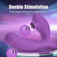 Vibrador con ventosa para clítoris 2 en 1, estimulador de succión de clítoris para mujeres, vibradores de masaje de punto G, consolador, Juguetes sexuales vaginales para adultos mayores de 18 años - details 2