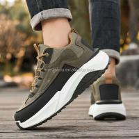 Dropshipping logo cómodo estilo de caminar grueso para hombres, zapatos casuales antideslizantes y duraderos - details 9