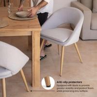 Pack de 2 sillas Acolchadas y tapizadas en Tela para salón, Comedor o Dormitorio - details 8