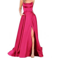 Graduación para mujer, elegante largo con diseño sin espalda, vestidos formales de talla grande - details 7
