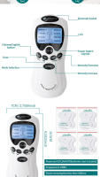 Masajeador Eléctrico de Músculo Estimulador para Alivio del Cuello y Espalda Tense Hine Pulso Acupuntura Corporal Instrumento de Masaje - details 8