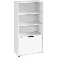 Estantería de Madera, Librería con Puerta y Compartimentos Abiertos, Mueble almacenaje, Organizador,en Color Natural de 119x29x59 cm para Estudio,Dormitorio,Salón, Oficina y Biblioteca - details 21