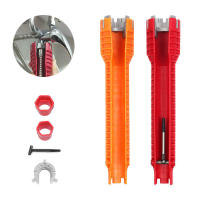 Llave de reparación antideslizante para fregadero de cocina, montaje de grifo de baño, instalación de fontanería, 8 en 1 - details 0