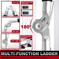 Escalera Telescópica de Aluminio Extensible, Antideslizante, Multiusos Carga de 150kg - details 10