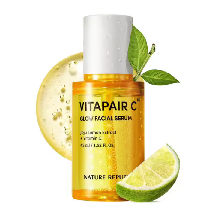 Nature Republic Vitapair C Glow Facial Serum - Cuidado de la piel con vitaminas, productos faciales coreanos para una belleza hidratante, crema hidratante para mujeres, - 1