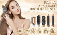 Cepillo secador de pelo, 5 accesorios para cabellos lisos y luminosos, ondas suaves o rizos marchos - details 0